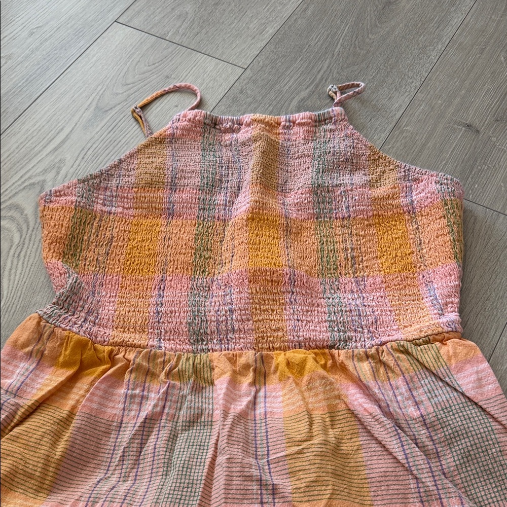 Plaid Smocked Sundress